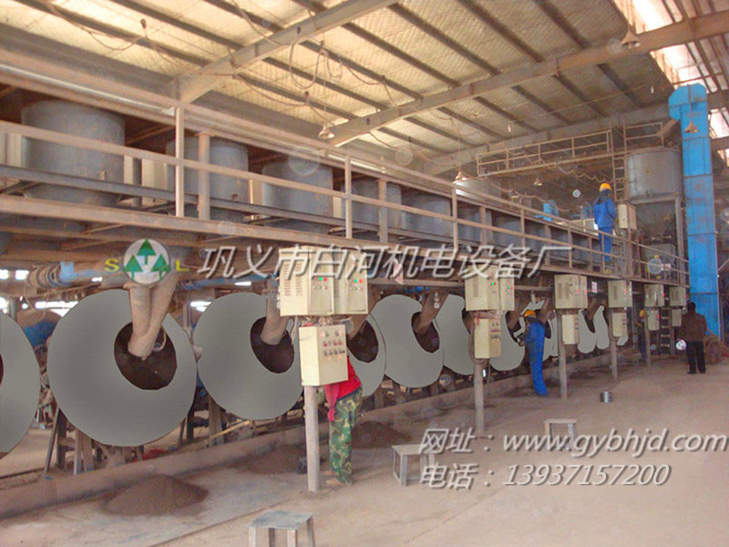白河機(jī)電陶粒砂制粒機(jī)河南工作現(xiàn)場(chǎng)